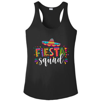 Fiesta Squad Cinco De Mayo Party Ladies PosiCharge Competitor Racerback Tank