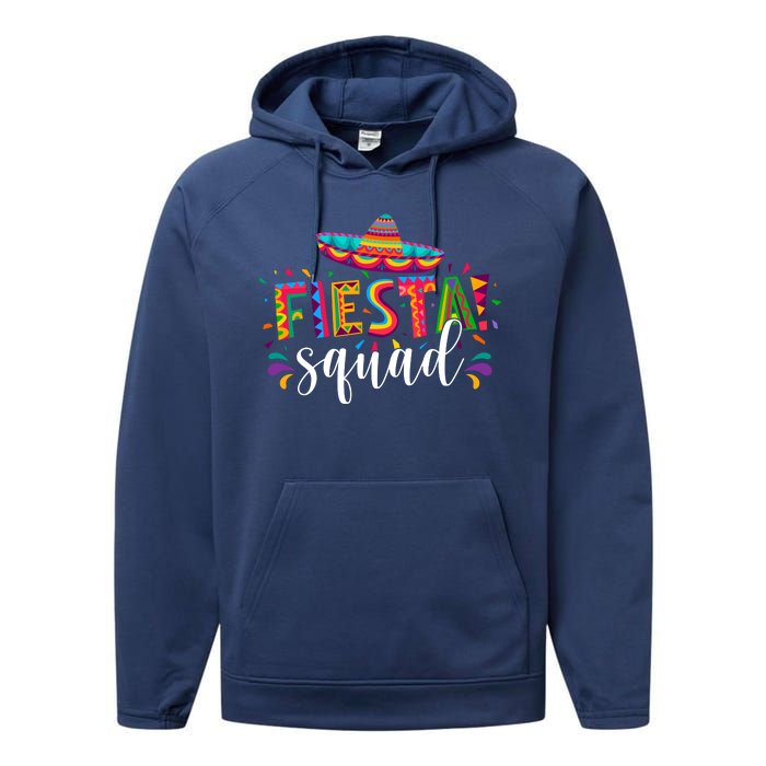 Fiesta Squad Cinco De Mayo Party Performance Fleece Hoodie