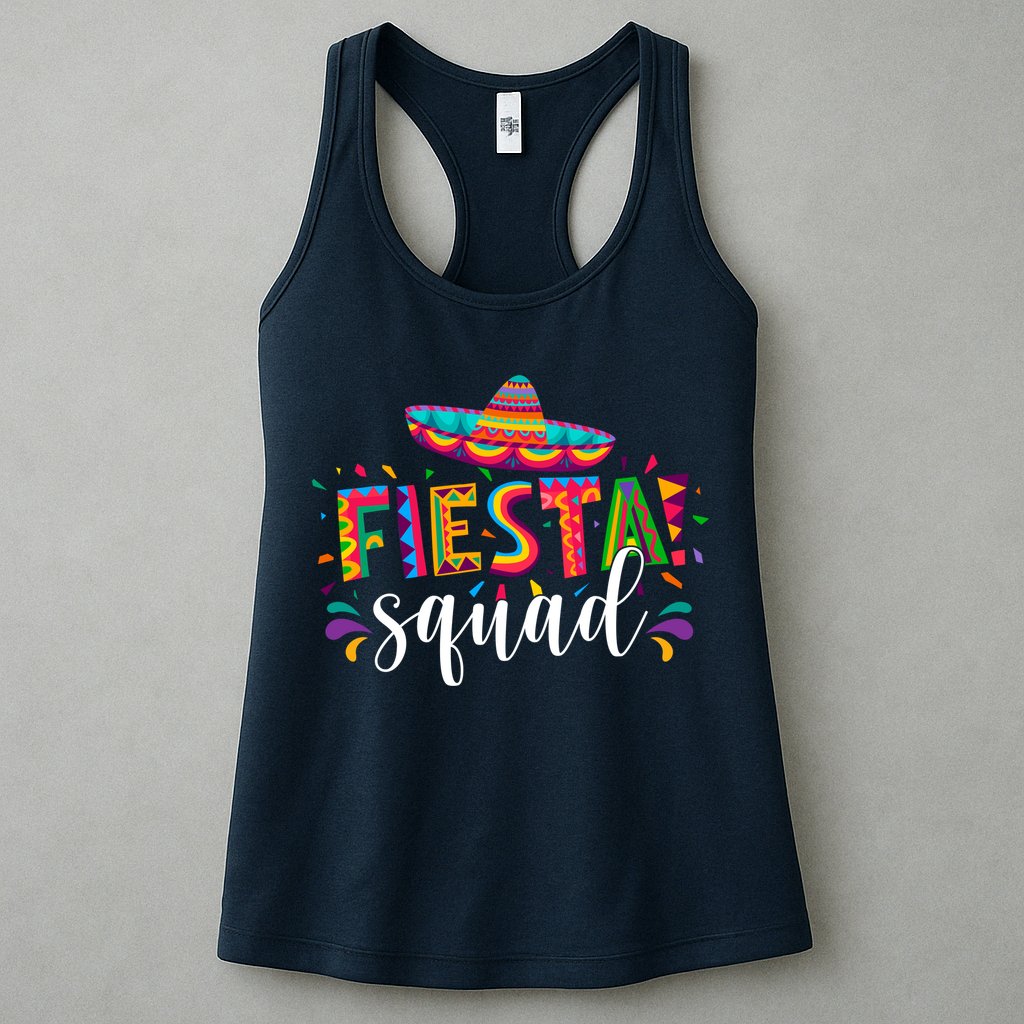 Fiesta Squad Cinco De Mayo Party Womens Tank Top