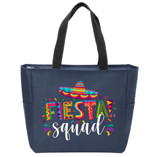 Fiesta Squad Cinco De Mayo Party Zip Tote Bag
