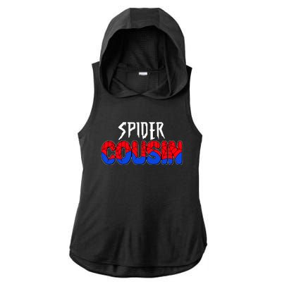 Funny Spider Cousin Matching Family Shirts Ladies PosiCharge Tri-Blend Wicking Draft Hoodie Tank