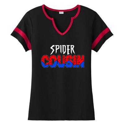 Funny Spider Cousin Matching Family Shirts Ladies Halftime Notch Neck Tee