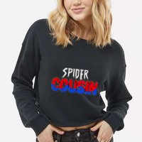 Funny Spider Cousin Matching Family Shirts Cropped Pullover Crew