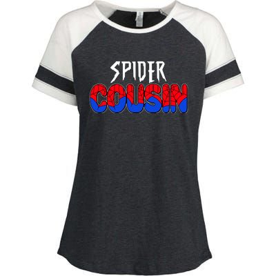 Funny Spider Cousin Matching Family Shirts Enza Ladies Jersey Colorblock Tee