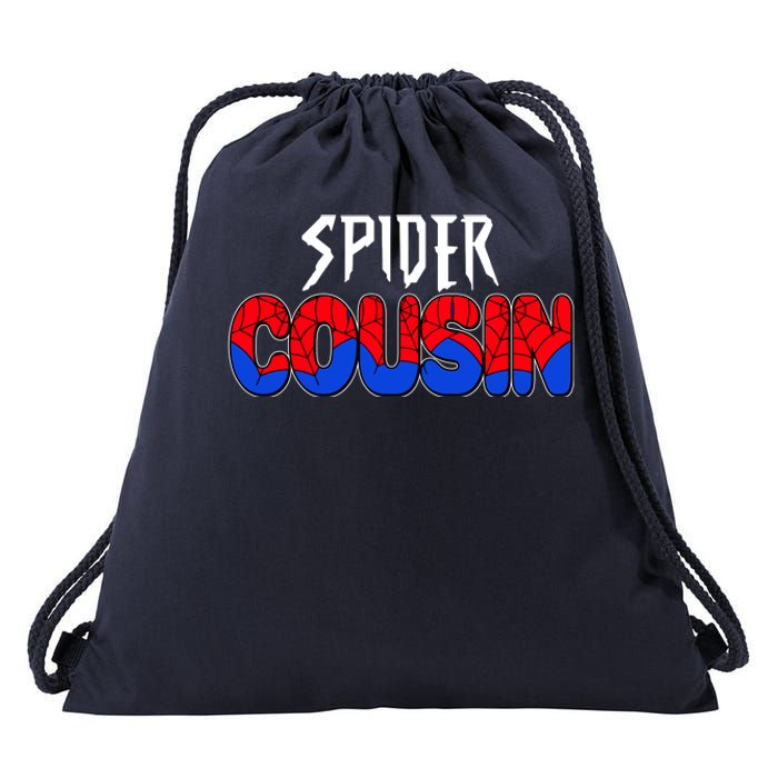 Funny Spider Cousin Matching Family Shirts Drawstring Bag