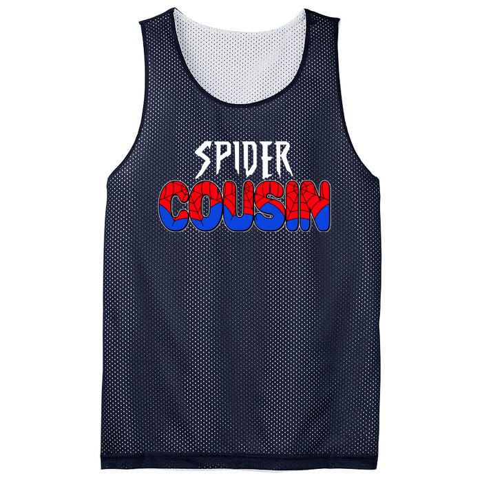 Funny Spider Cousin Matching Family Shirts Mesh Reversible Basketball Jersey Tank