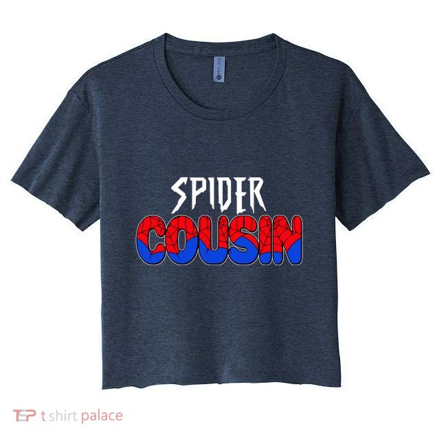 Funny Spider Cousin Matching Family Shirts Crop Top