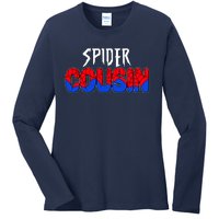 Funny Spider Cousin Matching Family Shirts Ladies Long Sleeve Shirt