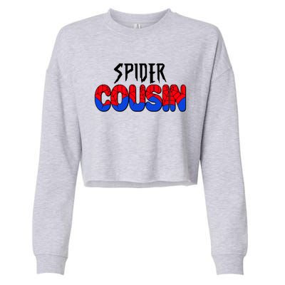 Funny Spider Cousin Matching Family Shirts Cropped Pullover Crew