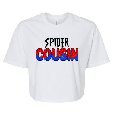 Funny Spider Cousin Matching Family Shirts Bella+Canvas Jersey Crop Tee