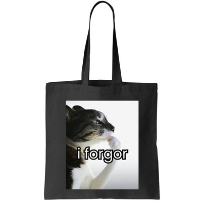 Funny Silly Cat Meme I Forgor Cringe Brainrot Meme Gift Bag