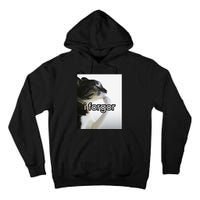 Funny Silly Cat Meme I Forgor Cringe Brainrot Meme Gift Tall Hoodie