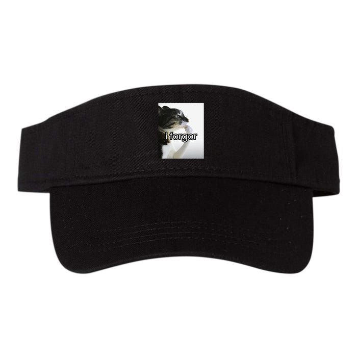 Funny Silly Cat Meme I Forgor Cringe Brainrot Meme Gift Visor