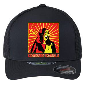 Fun Socialist Comrade Kamala Commie La Harris 2024 Kammunism Flexfit Unipanel Trucker Cap