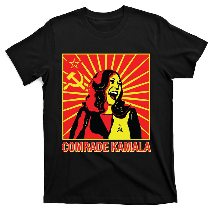 Fun Socialist Comrade Kamala Commie La Harris 2024 Kammunism T-Shirt