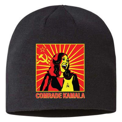 Fun Socialist Comrade Kamala Commie La Harris 2024 Kammunism Sustainable Beanie