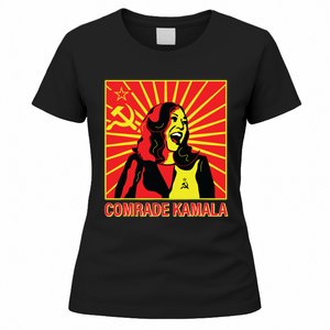 Fun Socialist Comrade Kamala Commie La Harris 2024 Kammunism Women's T-Shirt