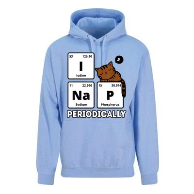 Funny Science Cat I Nap Periodically Cats Lovers Chemistry Unisex Surf Hoodie