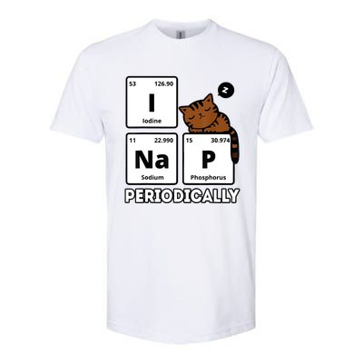 Funny Science Cat I Nap Periodically Cats Lovers Chemistry Softstyle CVC T-Shirt