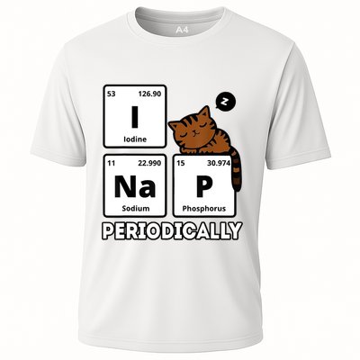 Funny Science Cat I Nap Periodically Cats Lovers Chemistry Performance Shirt