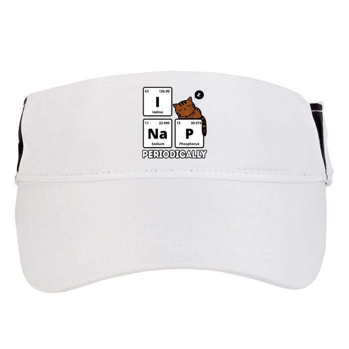 Funny Science Cat I Nap Periodically Cats Lovers Chemistry Adult Drive Performance Visor