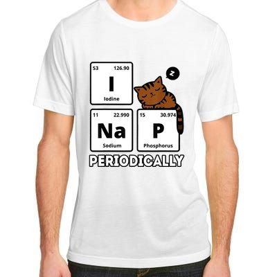 Funny Science Cat I Nap Periodically Cats Lovers Chemistry Adult ChromaSoft Performance T-Shirt