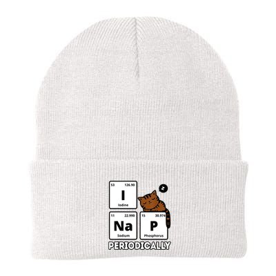 Funny Science Cat I Nap Periodically Cats Lovers Chemistry Beanie
