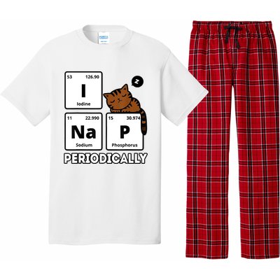 Funny Science Cat I Nap Periodically Cats Lovers Chemistry Pajama Set