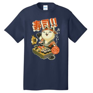 Funny Sushi Cat Chef Tall T-Shirt