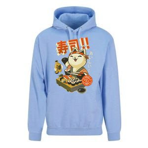 Funny Sushi Cat Chef Unisex Surf Hoodie