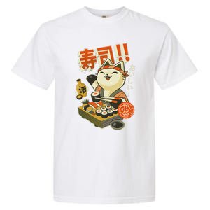 Funny Sushi Cat Chef Garment-Dyed Heavyweight T-Shirt