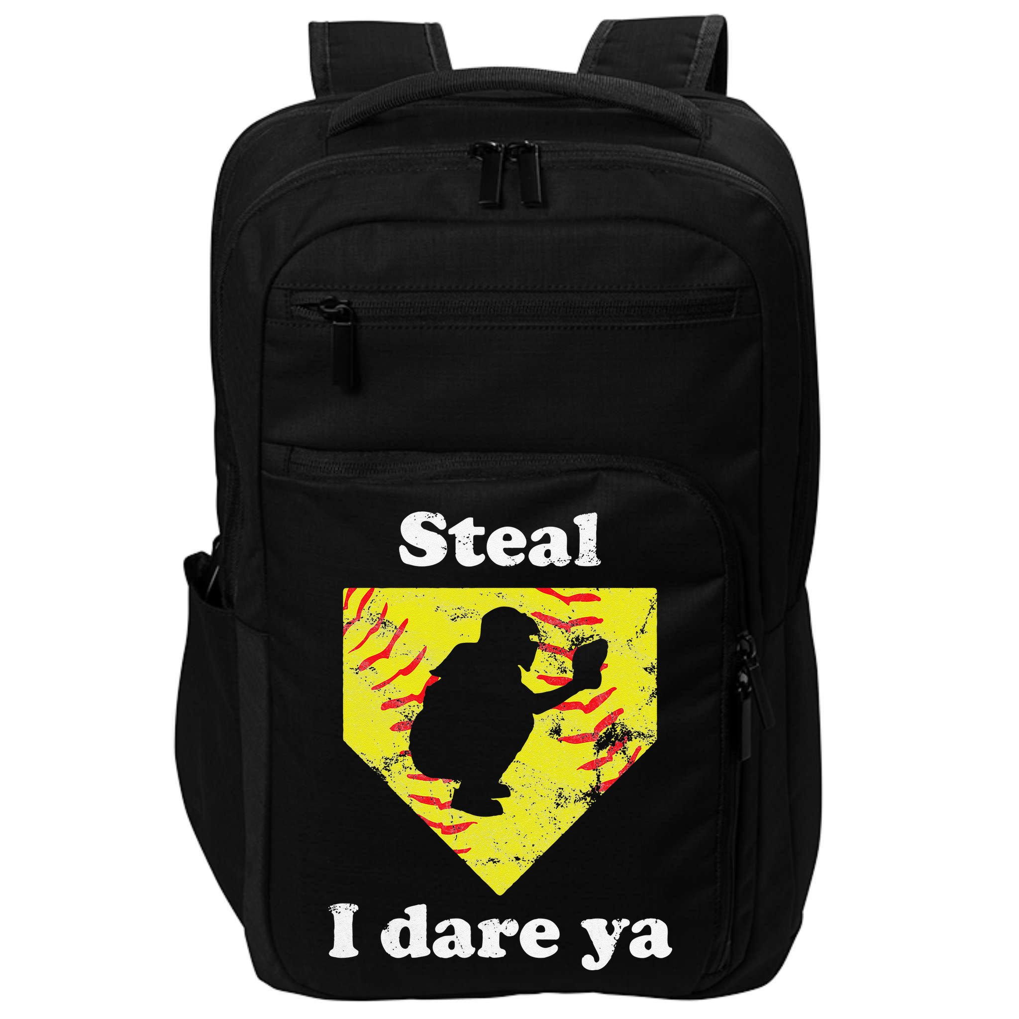 Funny Softball Catcher Impact Tech Backpack