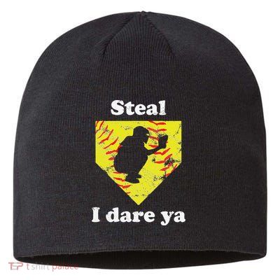 Funny Softball Catcher Sustainable Beanie