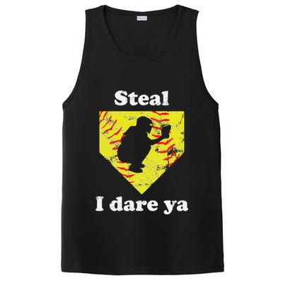 Funny Softball Catcher PosiCharge Competitor Tank