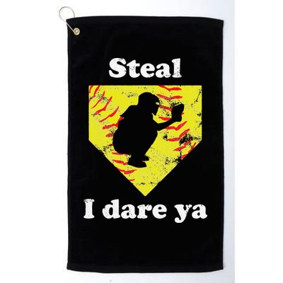 Funny Softball Catcher Golf Towel