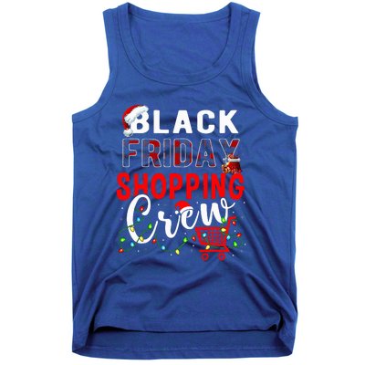 Friday Shopping Crew Christmas Lights Black Shopping Family  Tank Top