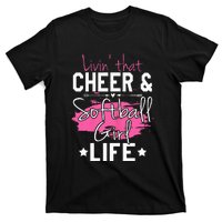 Funny Softball Cheer Lover Graphic Women Cheerleader T-Shirt