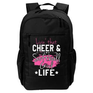 Funny Softball Cheer Lover Graphic Women Cheerleader Daily Commute Backpack