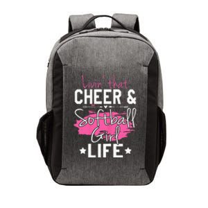 Funny Softball Cheer Lover Graphic Women Cheerleader Vector Backpack