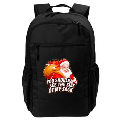 Funny Santa Claus You Should See The Size Of My Sack Backpack