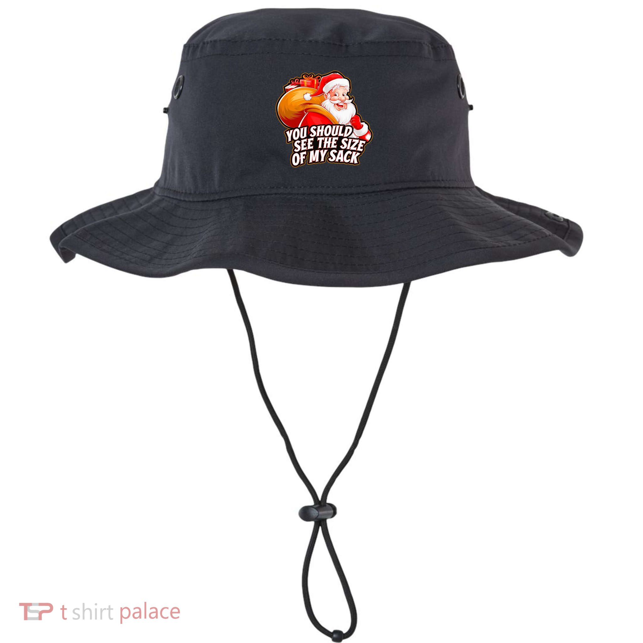 Funny Santa Claus You Should See The Size Of My Sack Bucket Hat