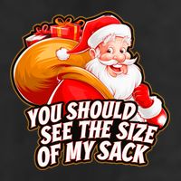 Funny Santa Claus You Should See The Size Of My Sack Trucker Hat