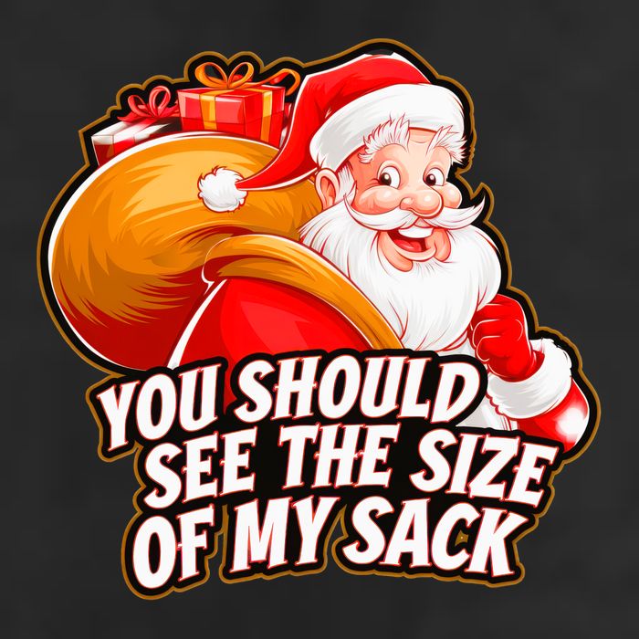 Funny Santa Claus You Should See The Size Of My Sack Trucker Hat