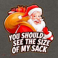 Funny Santa Claus You Should See The Size Of My Sack Cotton Canvas Backpack