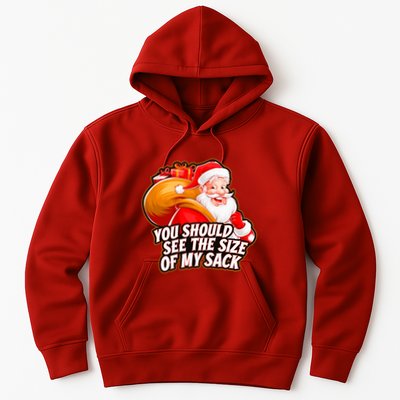 Funny Santa Claus You Should See The Size Of My Sack Hoodie