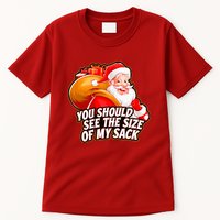 Funny Santa Claus You Should See The Size Of My Sack Tall T-Shirt