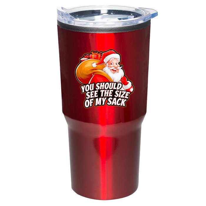 Funny Santa Claus You Should See The Size Of My Sack Tumbler