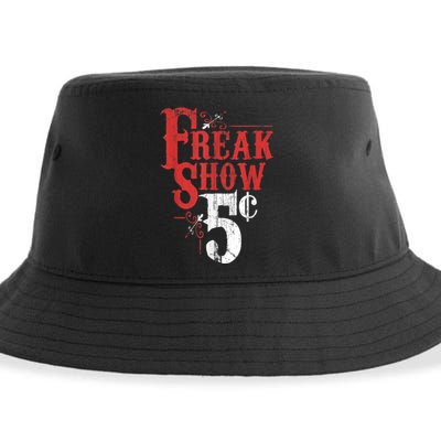 Freak Show Circus Party Weird Carnival Costume Freaky Acts Gift Sustainable Bucket Hat