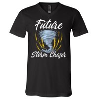 Future Storm Chaser Meteorologist Meteorology V-Neck T-Shirt