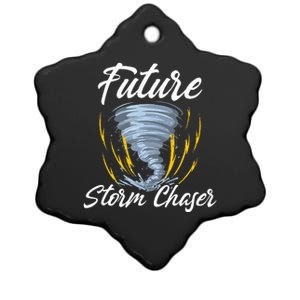 Future Storm Chaser Meteorologist Meteorology Ceramic Star Ornament